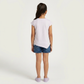 Girls Cotton Crew Neck Graphitee