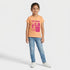 Girls Cotton Crew Neck Graphitee