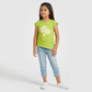 Girls Cotton Crew Neck Graphitee