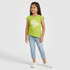 Girls Cotton Crew Neck Graphitee