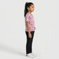 Girls Cotton Crew Neck Graphitee