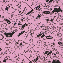 Girls Cotton Crew Neck Graphitee