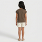 Girls Cotton Crew Neck Graphitee