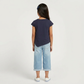 Girls Cotton Crew Neck Graphitee