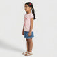 Girls Cotton Crew Neck Graphitee