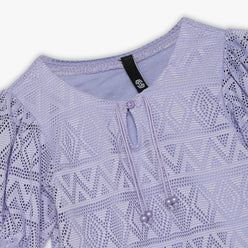 Girls Regular Fit Solid Round Neck Dress