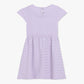 Girls Solid Scoop Neck Dress