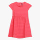 Girls Solid Scoop Neck Dress
