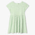 Girls Regular Fit Jacquard Scoop Neck Short Sleeve Dress