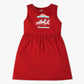 Girls Printed Crew Neck Sleeveless Playtime Dress