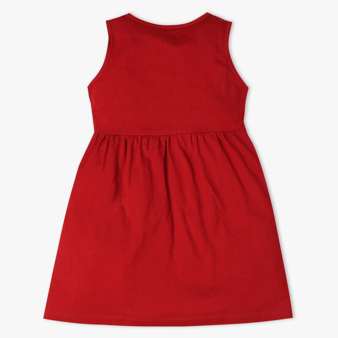 Girls Printed Crew Neck Sleeveless Playtime Dress