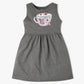 Girls Printed Crew Neck Sleeveless Playtime Dress