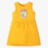 Girls Regular Fit Printed Round Neck Sleeveless Dress