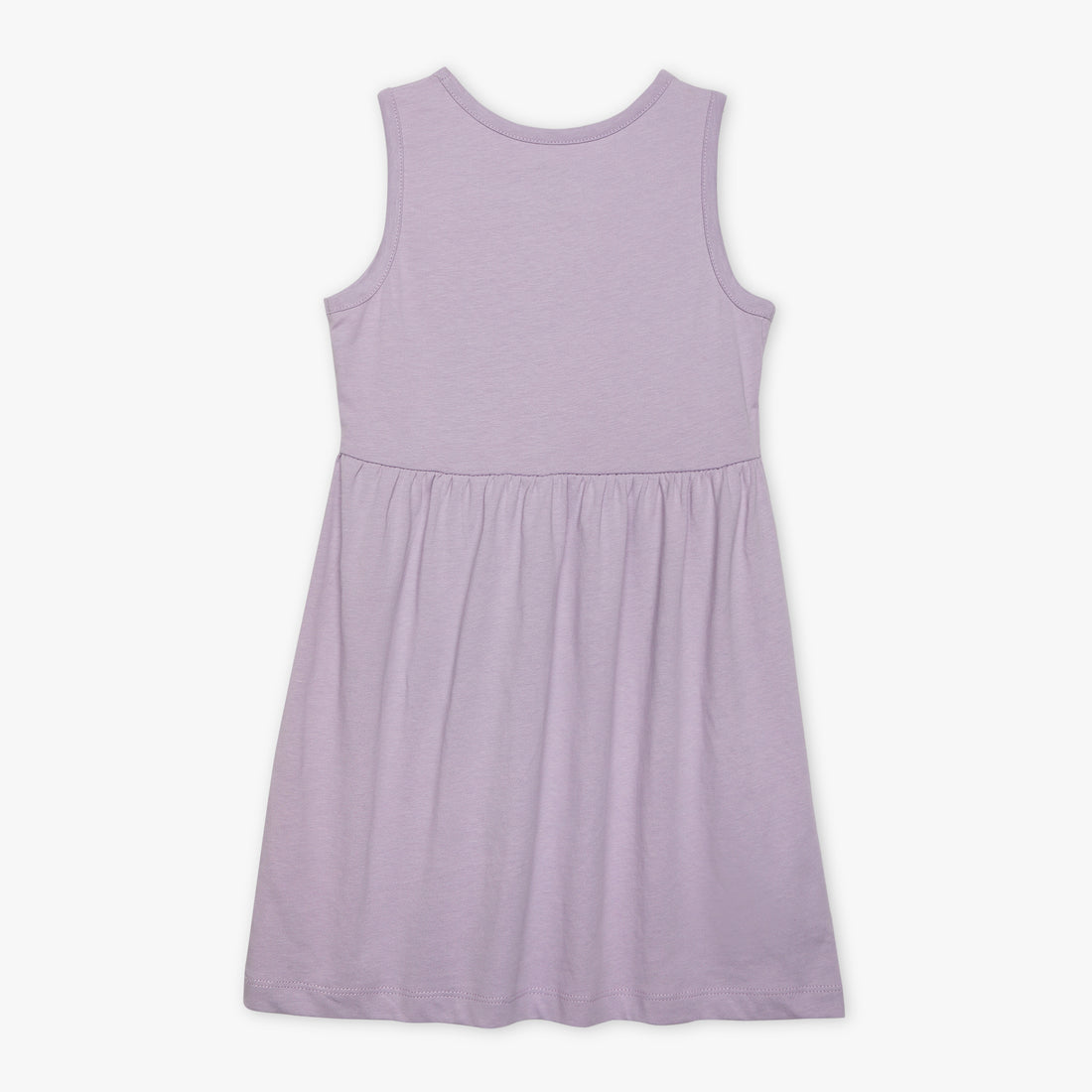 Girls Round Neck Sleeveless Printed Dress