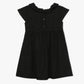 Girls Regular Fit Solid Peter Pan Collar Dress