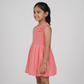Girls Cotton Crew Neck Dress