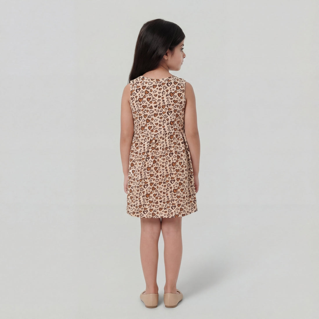Cotton Printed Sleeveless Frock