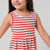 Girls Cotton Striped Knitted Frock