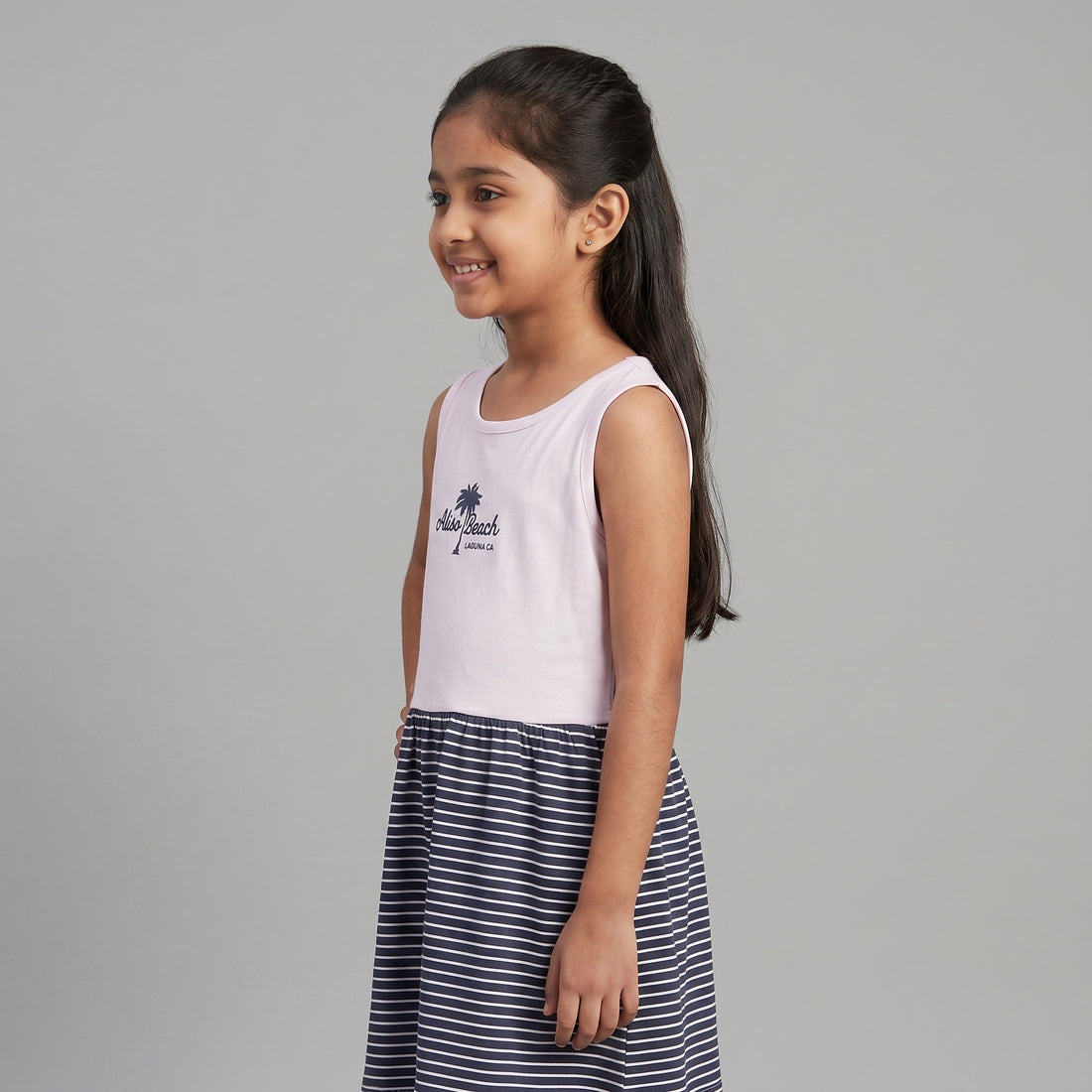 Girls Cotton Printed Dress