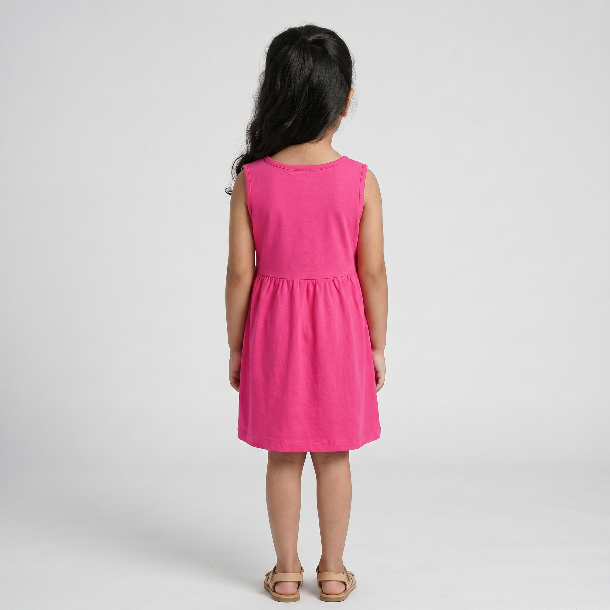 Girls Cotton Printed Dress