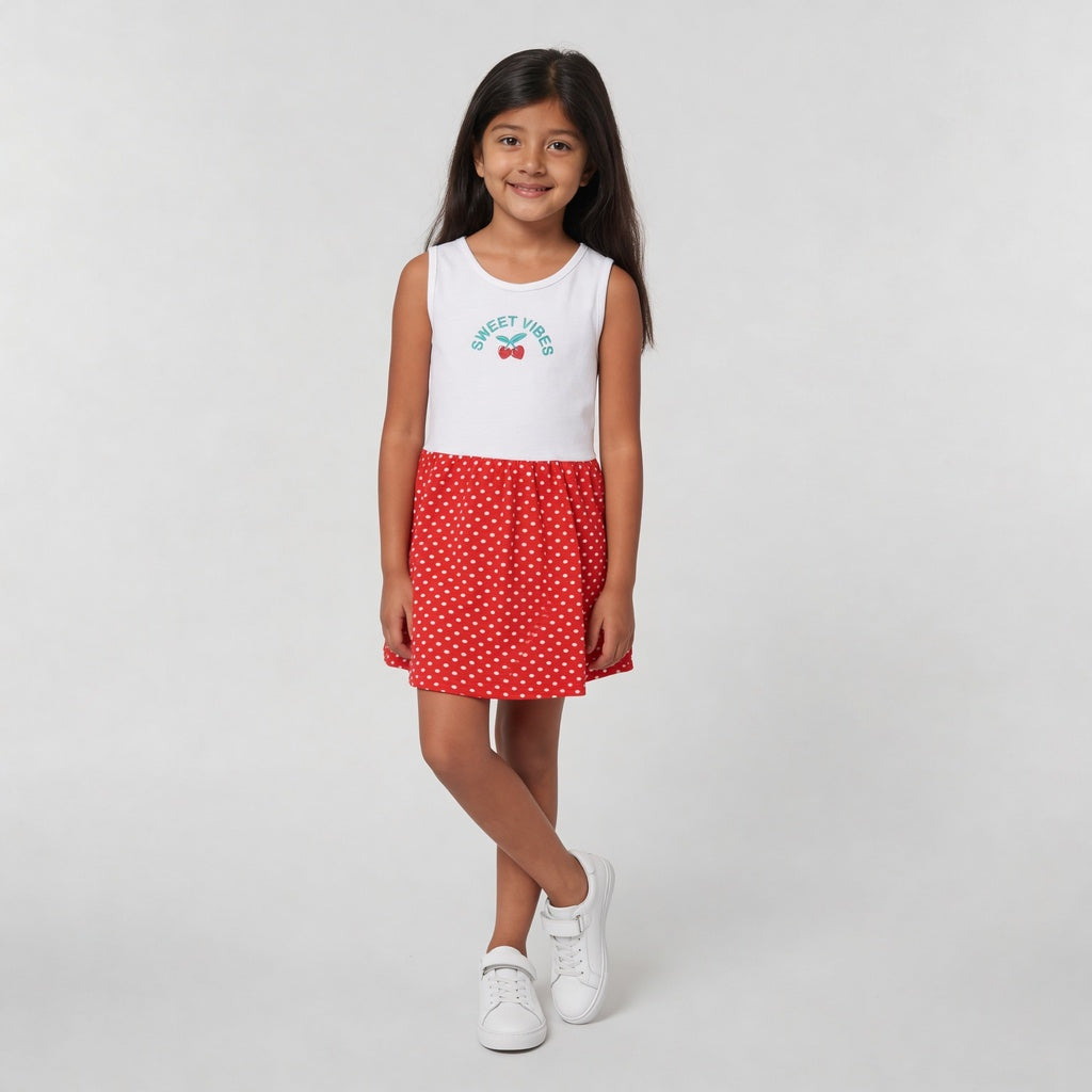 Girls Cotton Printed Weekend Dress