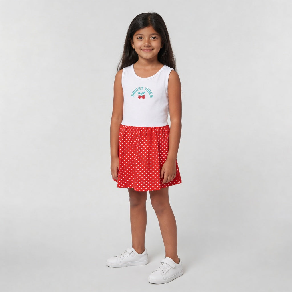 Girls Cotton Printed Weekend Dress