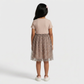 Girls Printed Crew Neck Dress