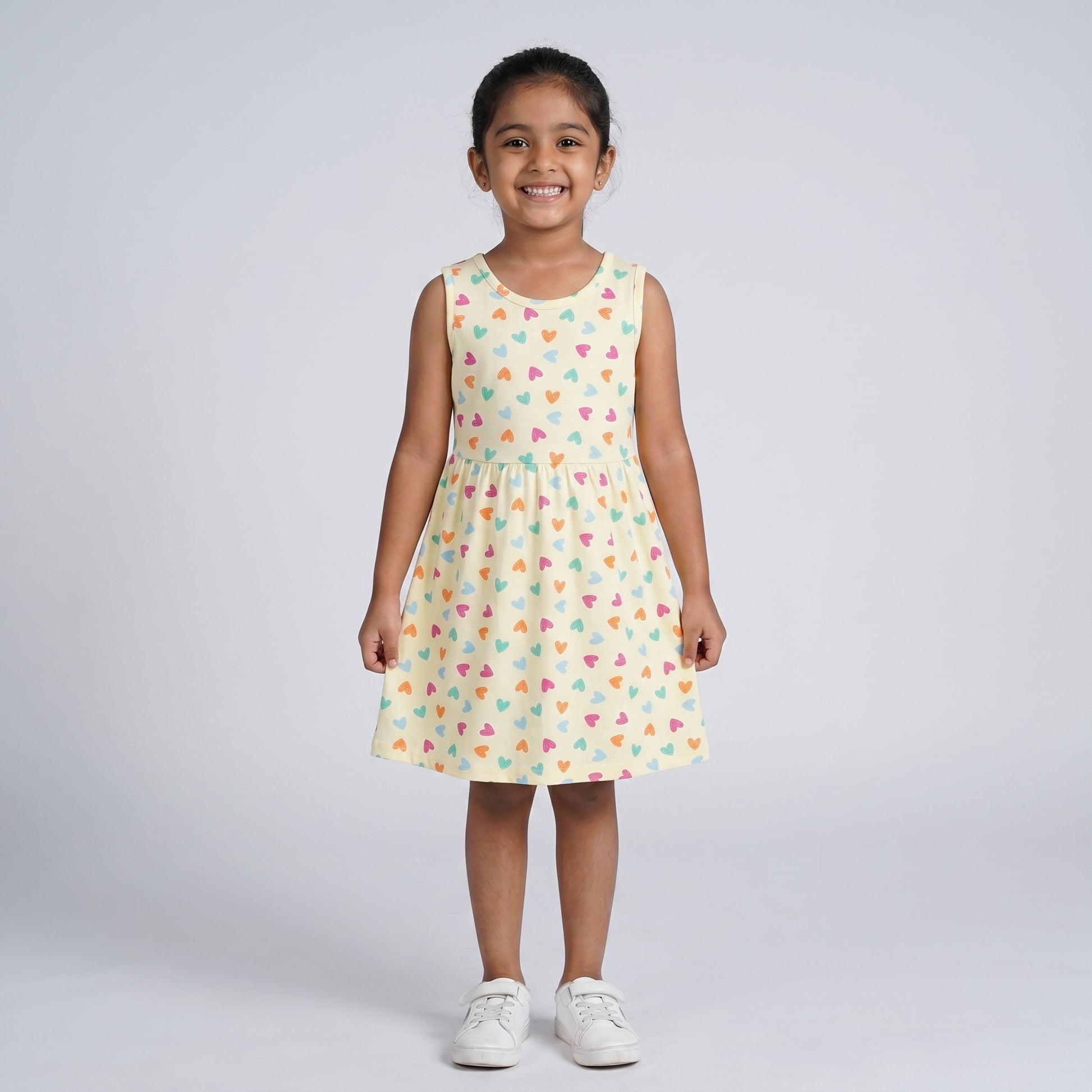 Girls Cotton Printed Dress