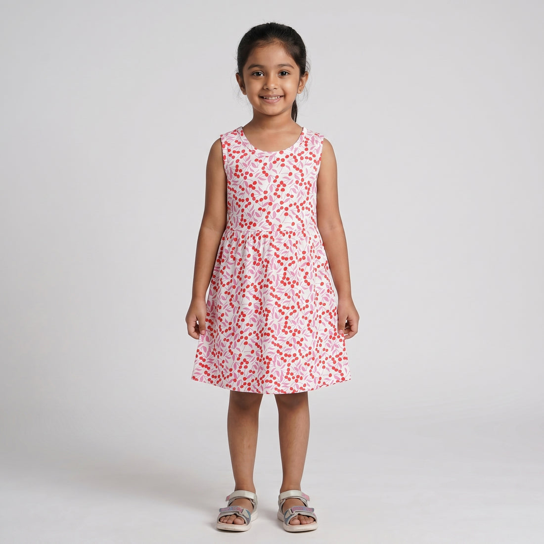 Girls Cotton Printed Dress
