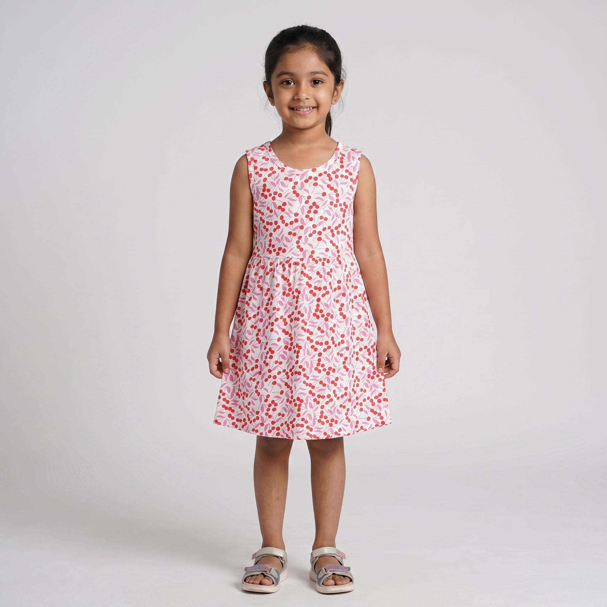 Girls Cotton Printed Dress