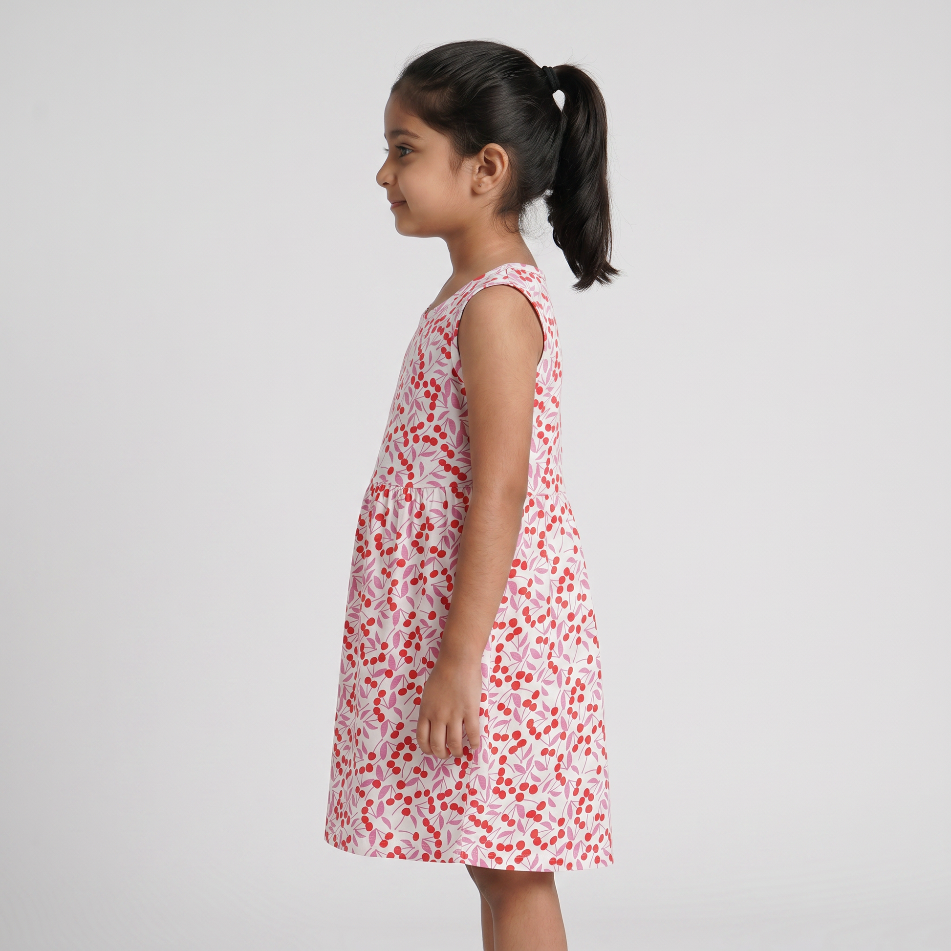 Girls Cotton Printed Dress