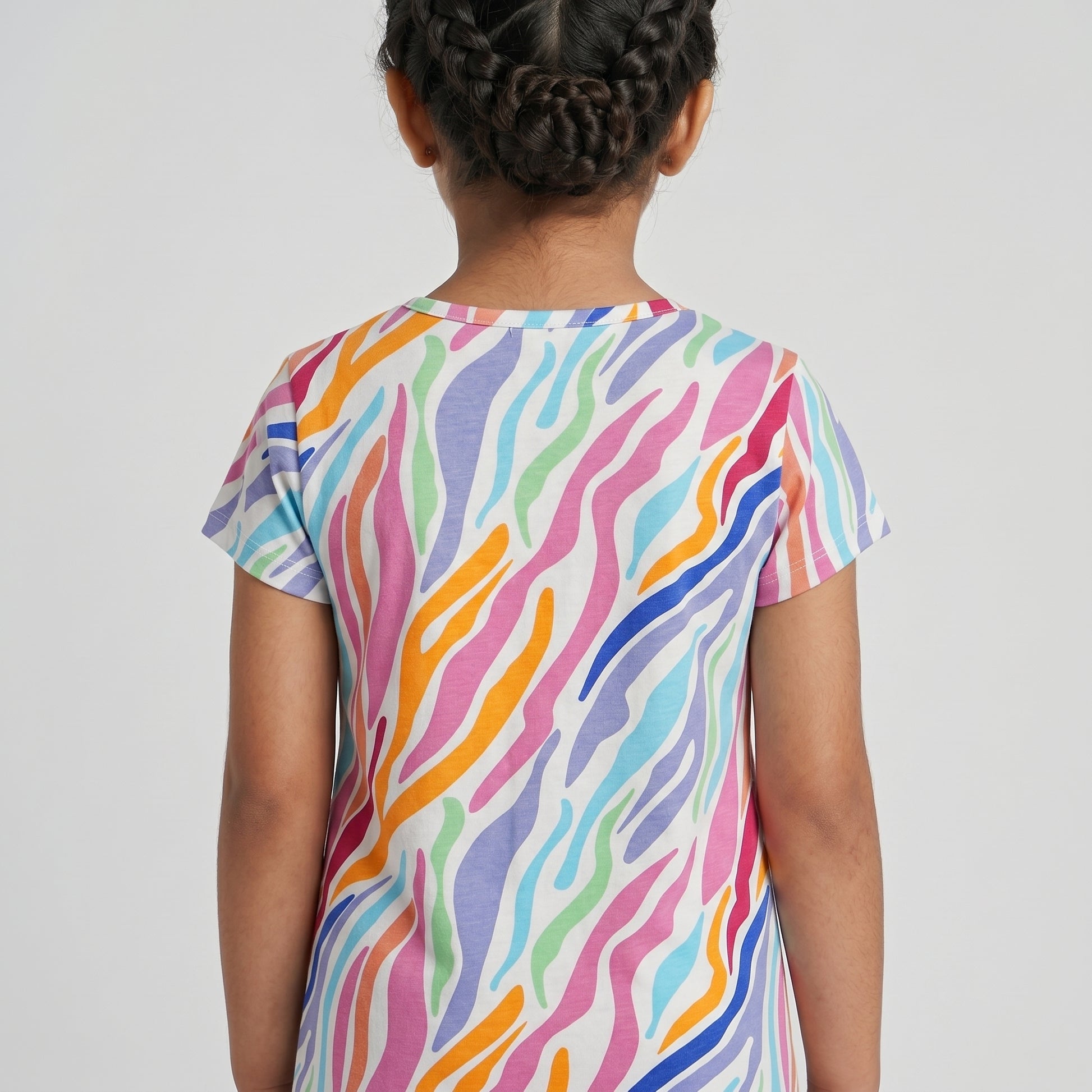 Girls Cotton Printed Dress