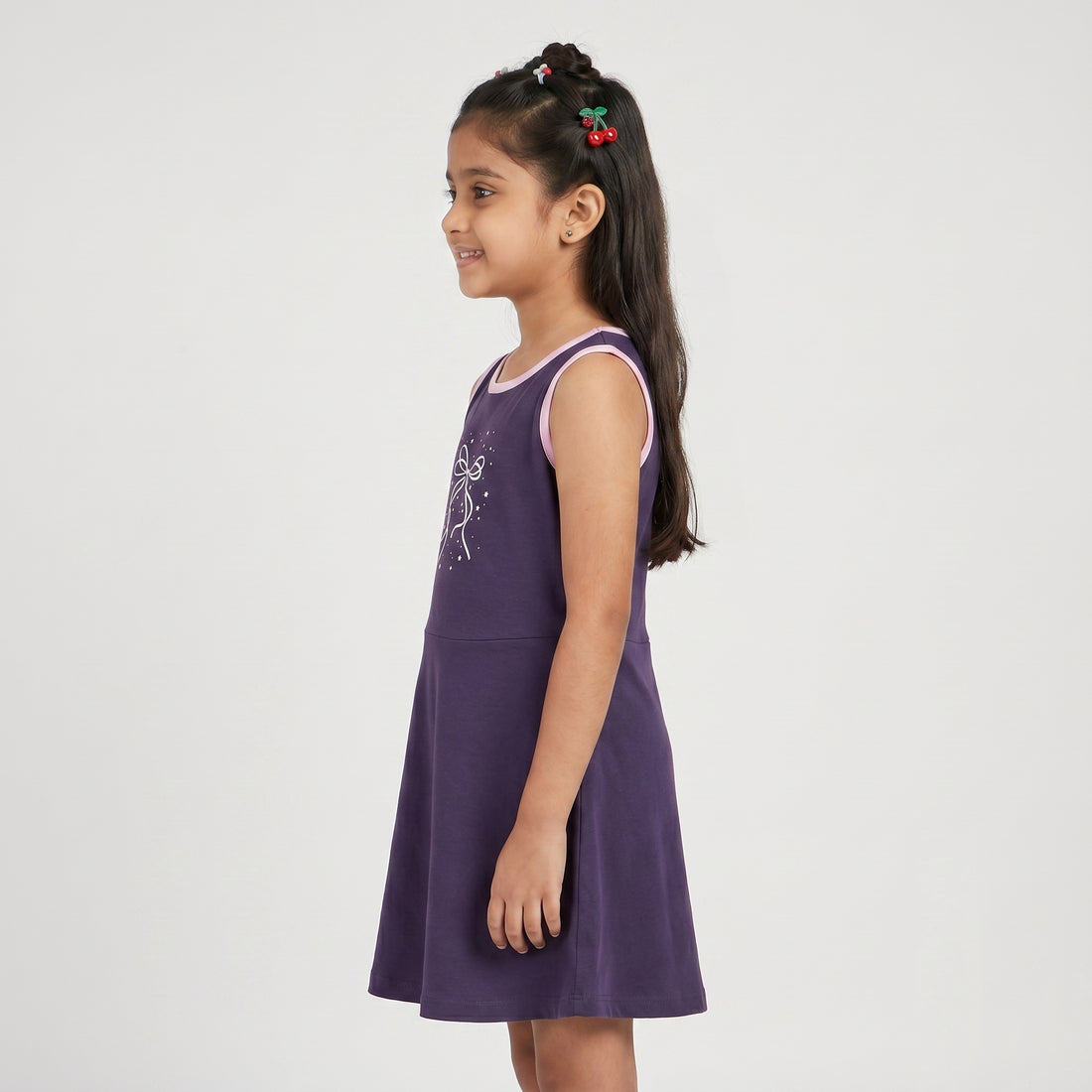 Girls Cotton Printed Dress