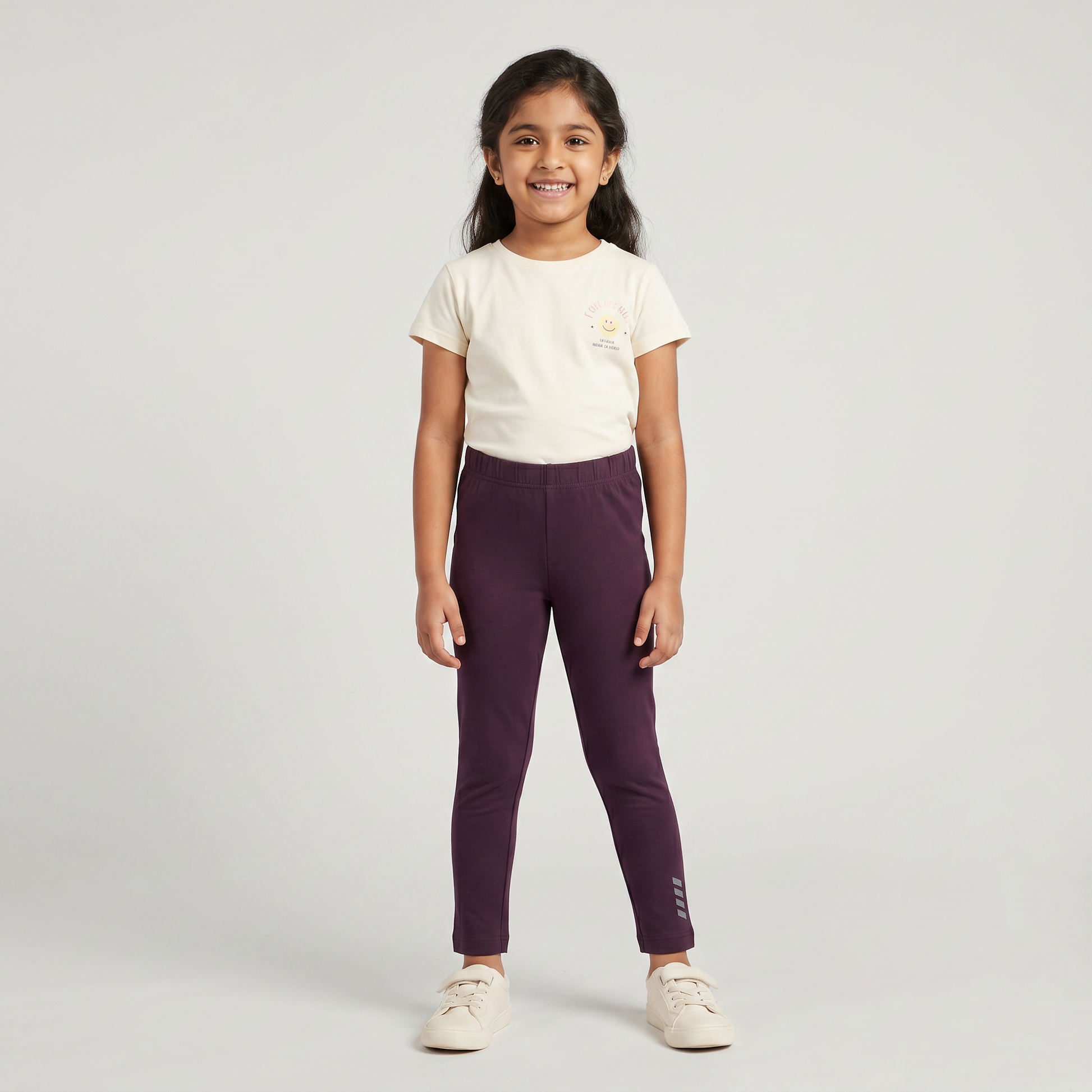 Girls Solid Playtime Leggings
