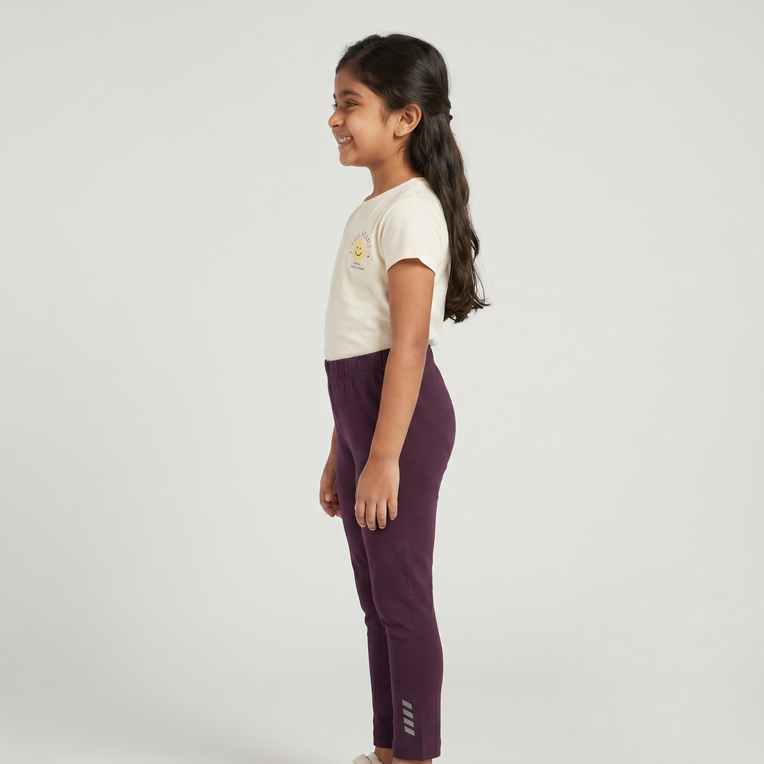 Girls Solid Playtime Leggings