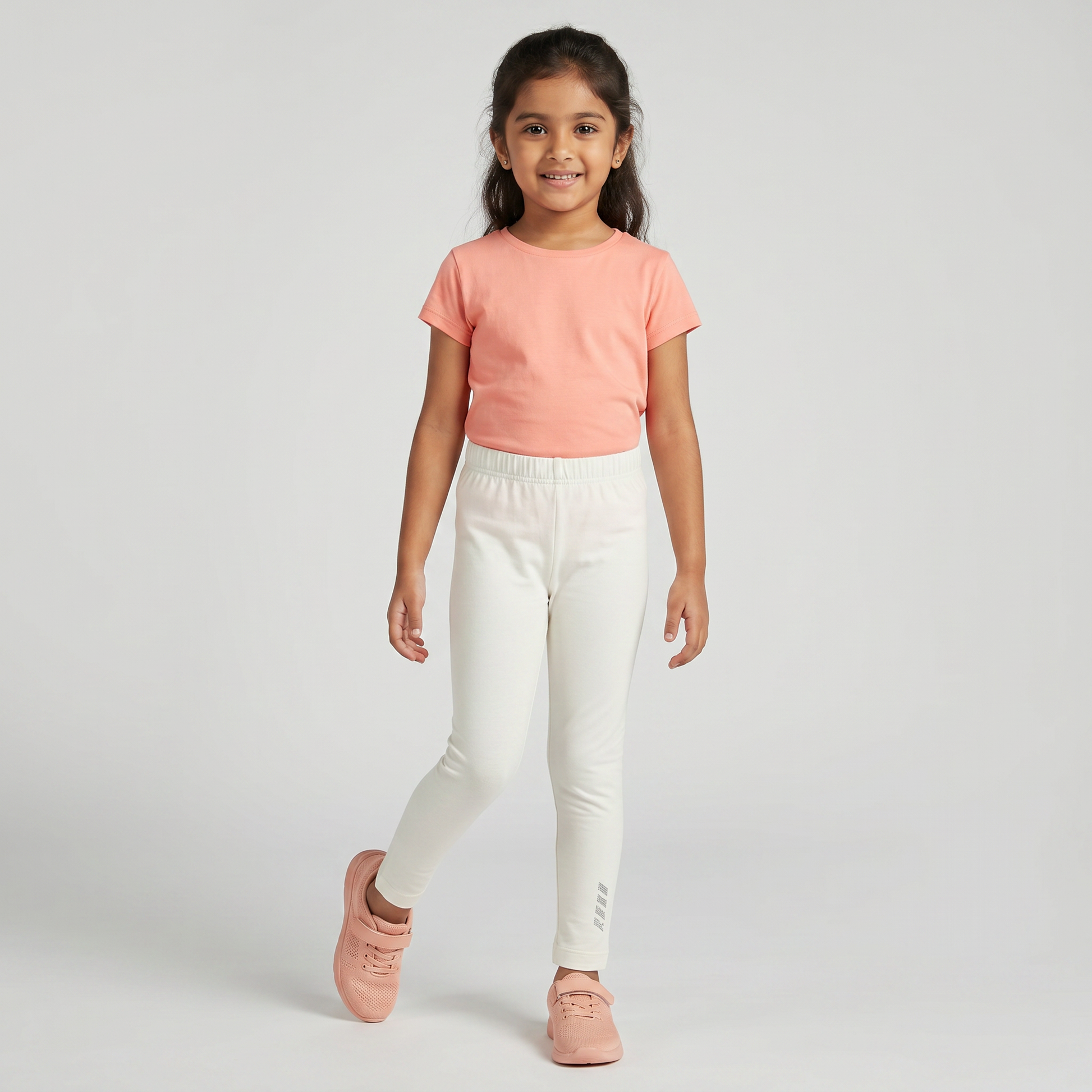 Girls Solid Playtime Leggings