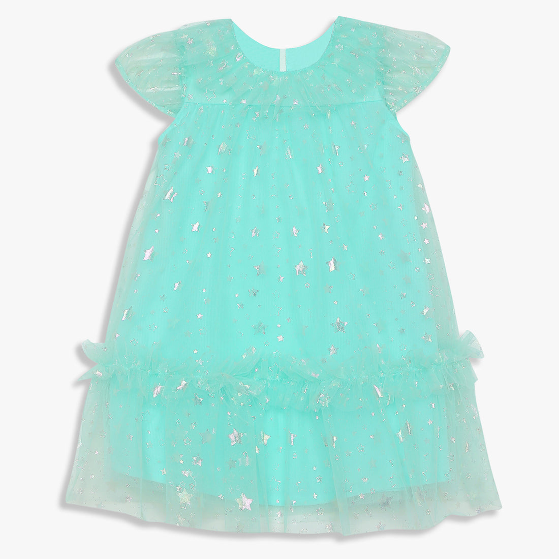 Girls Embellished Knee Length Fairytale A-Line Flared Dress