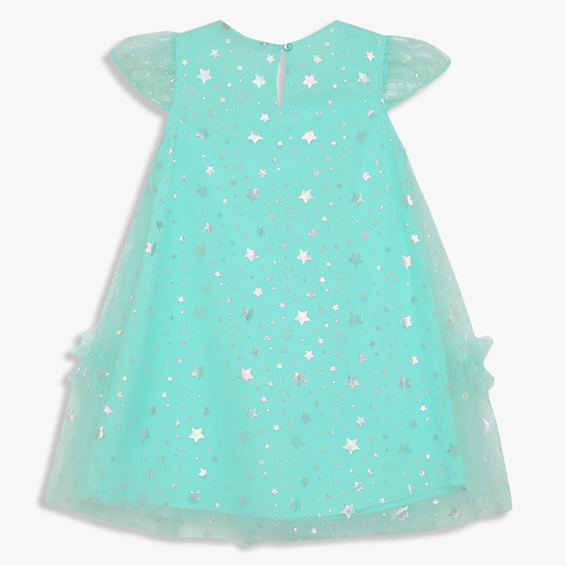 Girls Embellished Knee Length Fairytale A-Line Flared Dress