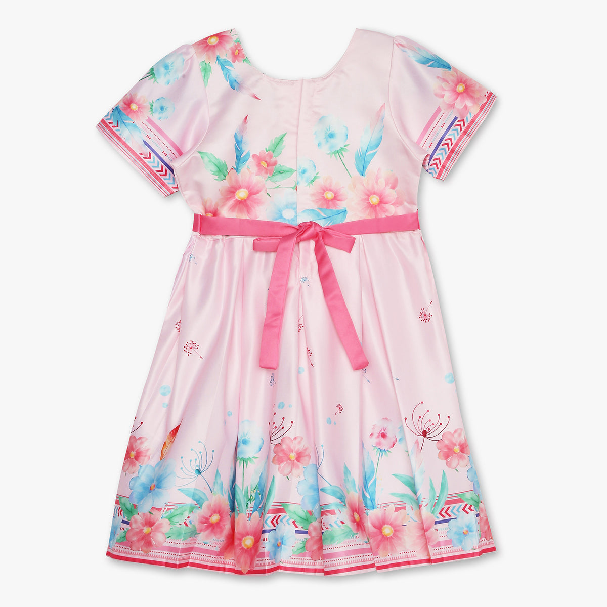 Girls Regular Fit Printed Dress