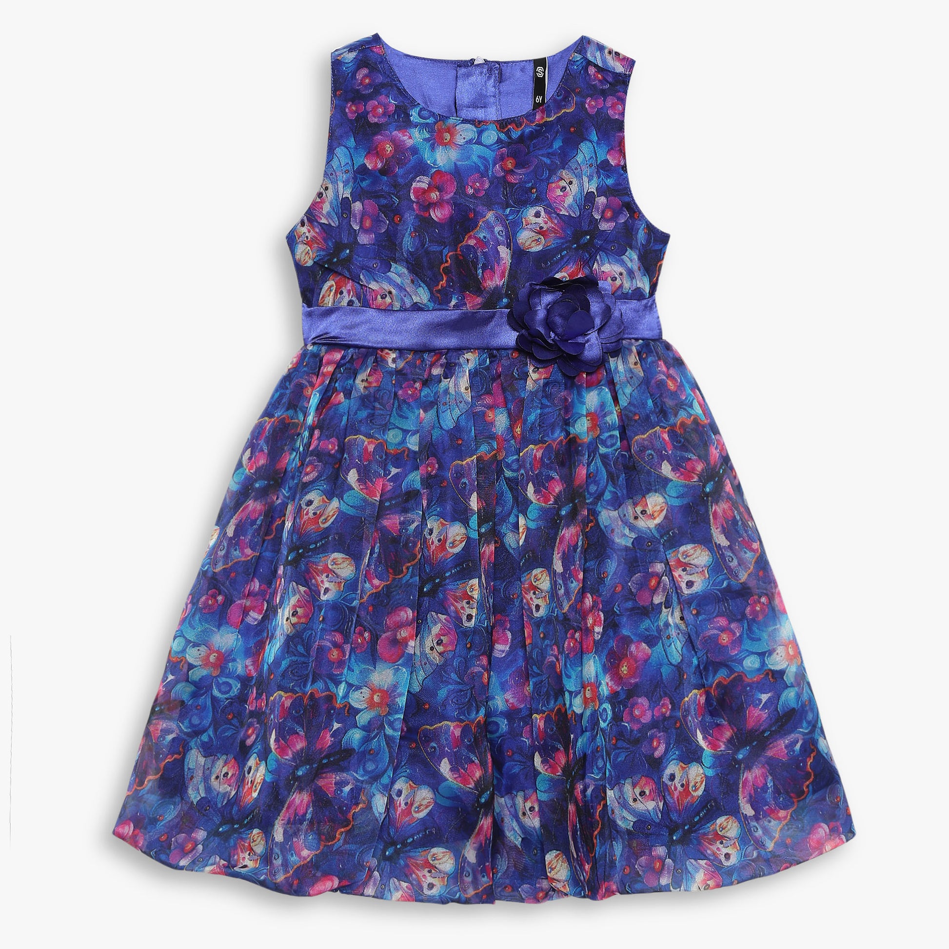 Girls Regular Fit Printed Dress