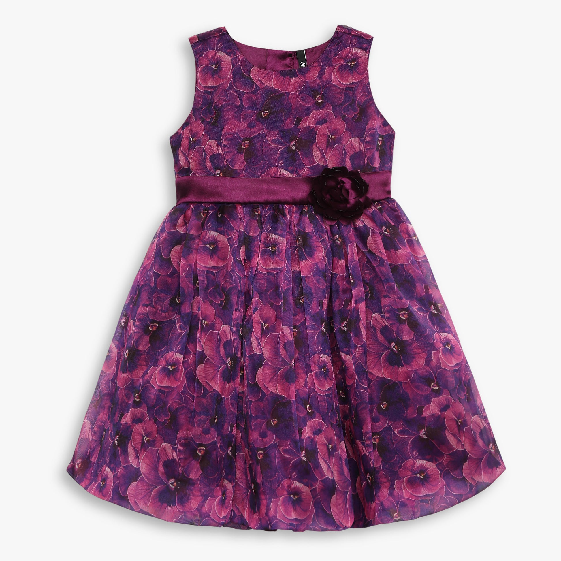 Girls Regular Fit Printed Dress