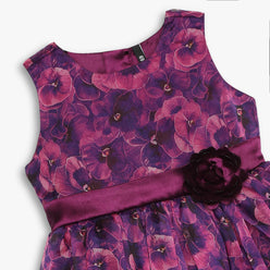 Girls Regular Fit Printed Dress