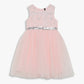 Girls Embellished Knee Length High Fashion Party Sleeveless Dress