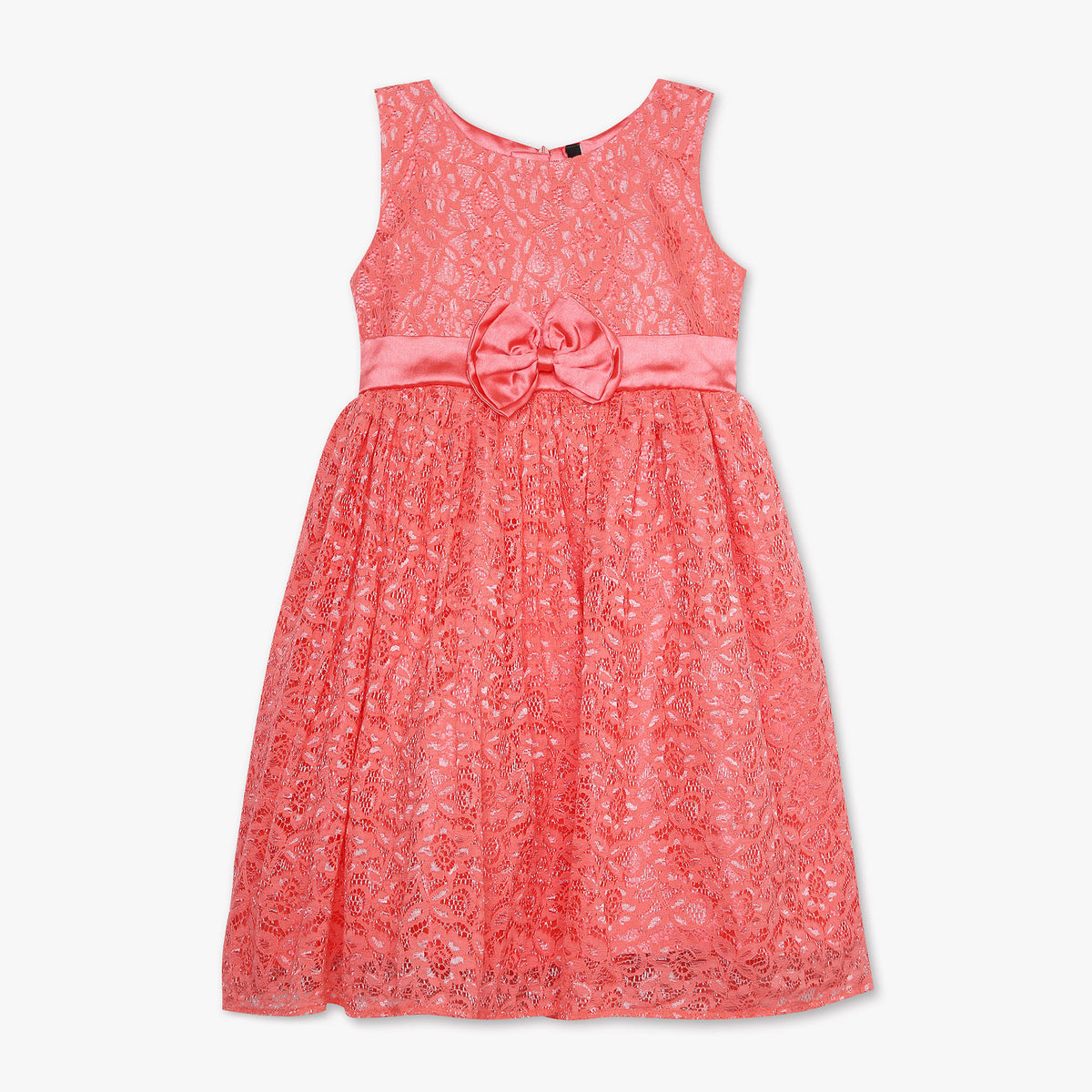 Girls Regular Fit Solid Dress