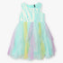 Girls Embellished Satin Party Frock