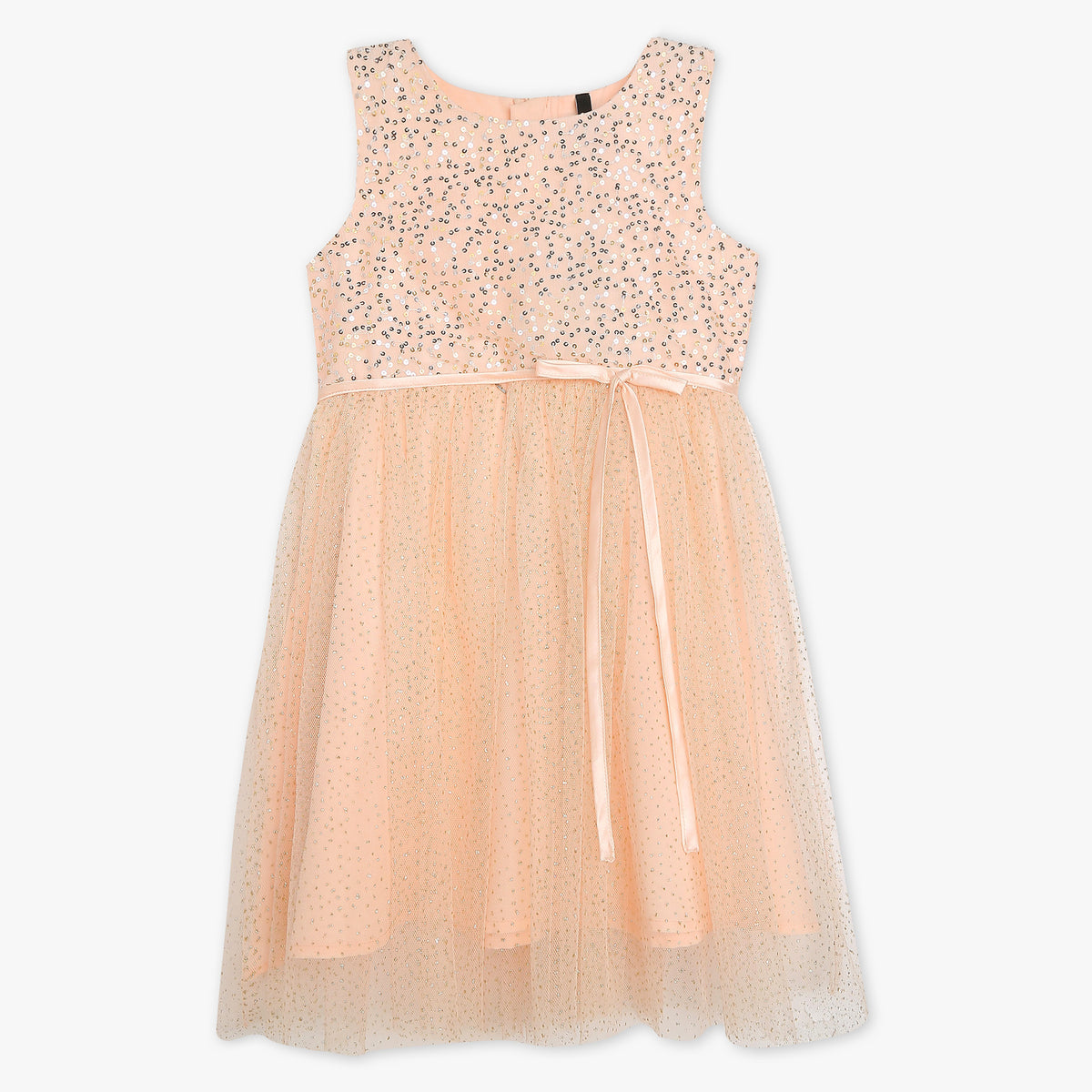 Girls Satin Embellished Frock