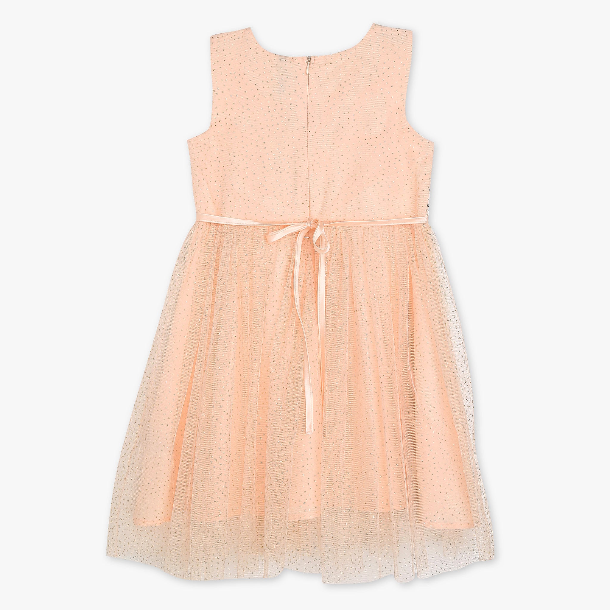 Girls Satin Embellished Frock