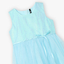 Girls Satin Embellished Frock