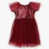 Girls Embellished Satin Party Frock