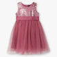 Girls Embellished Satin Party Frock